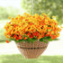 Uieke Artificial Fake Flowers, 6 Bundles Daisy Mums Flowers Outdoor UV Resistant No Fade Greenery Shrubs Plants Indoor Outside Hanging Planter Hom...