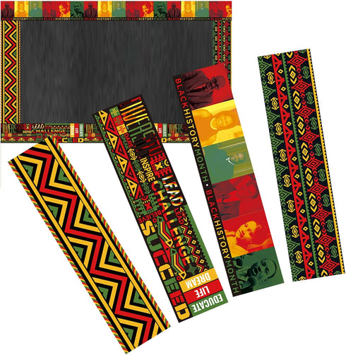 Black History Month Bulletin Board Borders Classroom Decorations, African Worthwhile Commemoration Festival Bulletins Board Wall Decor...