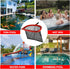Durable Pool Net Skimmer Heavy Duty Pool Skimmer Net Fine Mesh Big Pool Net Skimmer Head Pool Leaf Net Rake Pool Nets for Cleaning Swimming Pool &...