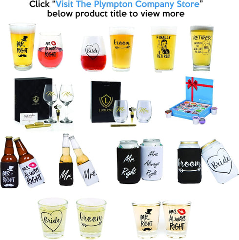 Bride and Groom Shot Glass Set...