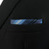 S&W SHLAX&WING Pocket Square for Men Striped Royal Blue Stripes Navy Elegant Business Formal...