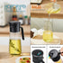 Glass Olive Oil Dispenser Bottle & Oil Sprayer Bottle 2 In 1 for Kitchen Cooking, Auto Flip Cap, 18oz Black...
