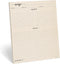321Done Recipe Paper, Made in USA - 8.5x11 Tan, Full Page Blank Recipe Paper to Write in Your Own Recipes, Minimalist Letter Size Refill Pages for...