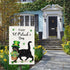 Louise Maelys Welcome St. Patrick's Day Garden Flag 12x18 Double Sided Vertical, Burlap Small Spring Black Cat Yard Flag Banner Shamrock Clover Si...