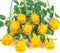 Flojery 10pcs Artificial Rose Flowers Long Stem Fake Silk Roses for DIY Wedding Bouquet Table Centerpiece Home Decor (Yellow)...