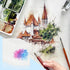 Watercolor Paper, 9" x 12", 20 Sheets Water Color Paper Bulk for Kids Child Students Adults, 110 Lb/230 GSM Thick White Cold Press Watercolor Draw...