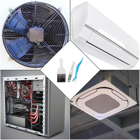 Air Conditioner Condenser Fin Comb Cleaner kit, Air Conditioner Fin Cleaner Brush Kit, Kitchen Small Appliances Coil Whisk Clean Brush Stainless S...