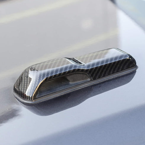 CheroCar JL Engine Hood Hinge Cover Decoration Cover Stickers Rec Exterior Accessories for Jeep Wrangler JL & Jeep Gladiator JT 2018-2025(Carbon F...