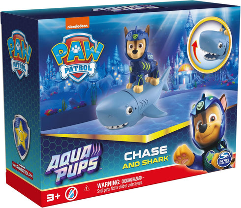 Paw Patrol, Aqua Pups Chase and Shark Action Figures Set, Kids Toys for Ages 3 and up...