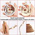 Winter Wonderland Ornaments for Christmas Tree - 6 Pack Christmas Wooden Ornaments for Winter Xmas Holiday Tree Decorations...