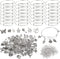 Charm Bracelet Making Kit,UPINS 30Pcs Silver Expandable Blank Bracelets Adjustable Wire Bangles with 100Pcs Tibetan Silver Charms, 200Pcs Open Jum...