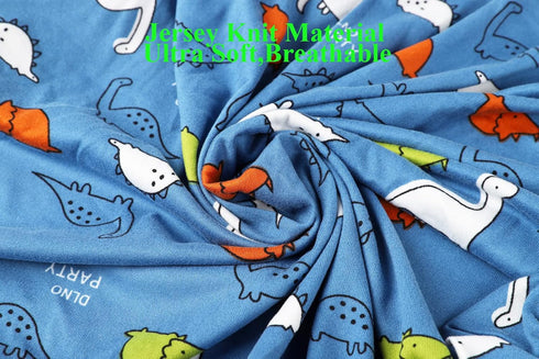 Dinosaur Pack n Play Stretchy Fitted Playard Sheet Set 2 Pack Jersey Knit Ultra Soft Portable Mini Crib Sheets for Baby Boy Girl Elephant Giraffe ...