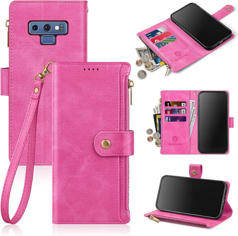Antsturdy Samsung Galaxy Note 9 Wallet case with Card Holder for Women Men,Galaxy Note 9 Phone case RFID Blocking PU Leather Flip Shockproof Cover...