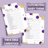 Purple and Gold Baby Shower Games - Word Scramble Game for Girls or Boys - Fun Gender Reveal Activity with Prizes - Prince or Princess Theme - 25 ...