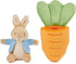 GUND Beatrix Potter 2-in-1 Peter Rabbit with Carrot Plush Playset, Bunny Stuffed Animal for Ages 1 and Up, Orange/Blue, 7”...