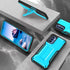 ExoGuard for MOTO G Stylus 2022 Case, Rubber Shockproof Full-Body Cover Case Come with a Tempered Glass Screen Protector and Kickstand Compatible ...