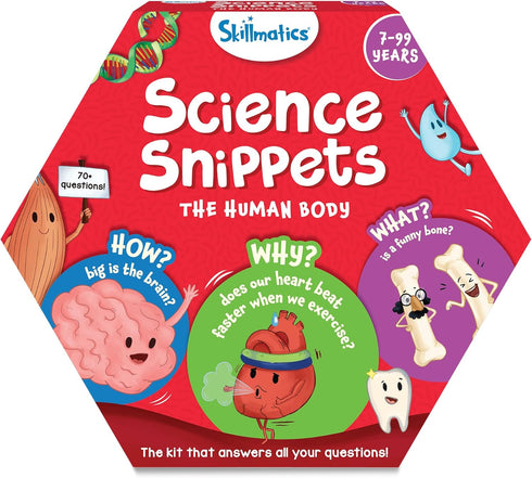 Skillmatics Science Kit The Human Body - STEM Toy, Learning Resource & Educational Toys for Boys & Girls, Gifts for Ages 7, 8, 9 & Up, 70+ Cards...