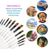 Angular Paint Brush, CBTONE 12pcs Nylon Hair Angled Paint Brushes Set Art Paintbrush for Watercolor, Acrylic, Gouache, Oil Painting - White...