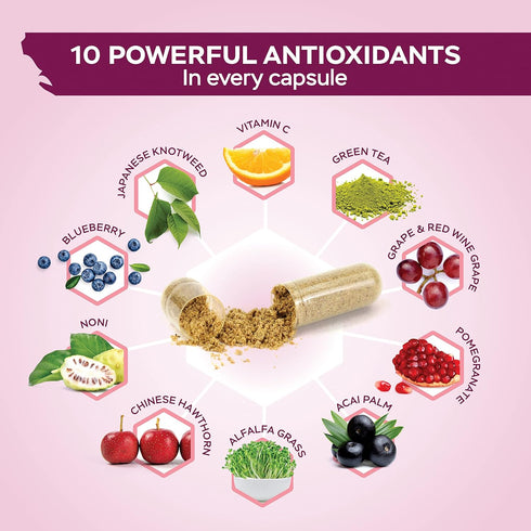 Purely Holistic Resveratrol 1450mg, 90 Servings, Trans-Resveratrol Antioxidant Supplement with Vitamin C and Polyphenol Complex, 180 Vegan Capsule...