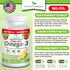 Best Triple Strength Omega 3 Fish Oil Pills - 180 Capsules - 2400mg High Potency Burpless Lemon Flavor 864mg EPA 576mg DHA Ultra Pure Liquid Softg...