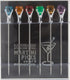 Prodyne DM-6-C Colorful Diamond-Head Martini Picks, Set of 6, Multicolor, 1oz...