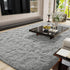 LOCHAS Ultra Soft Indoor Modern Area Rugs Fluffy Living Room Carpets for Children Bedroom Home Decor Nursery Rug 4x5.3 Feet, Gray...