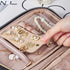 NISHEL Travel Jewelry Case, Travel Organizer for Necklaces, Earrings, Rings, Bracelets, Watch, Black...