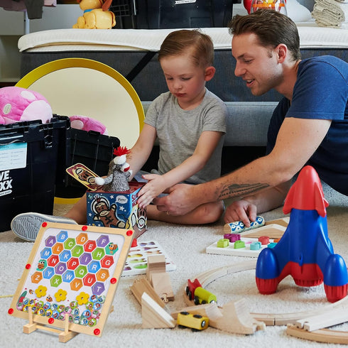 Puzzle Display Stand, 3 Cells Wooden Puzzle Storage Rack Jigsaw Puzzle Holder Rack Puzzle Organizer Shelf Puzzle Rack Organizer Accessories for Pu...