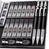 Nicpro 2mm Metal Mechanical Pencil Set with Case, 3PCS Lead Pencil Holder 2.0 mm with 144PCS Lead Refills (4H 2H HB 2B 4B 6B Color), Eraser, Sharp...