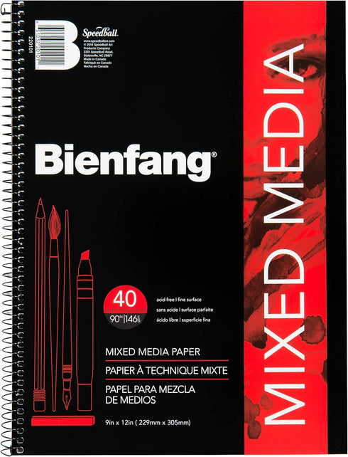 Bienfang Mixed Media Pad, 9 x 12 Inches...