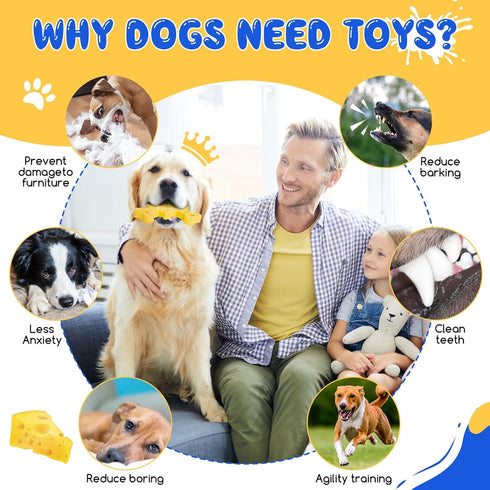 Dog Chew Toys for Aggressive Chewers,Tough Nylon Dog Toys,Indestructible Dog Toys for Aggressive Chewers Large Breed Medium Small Breed....