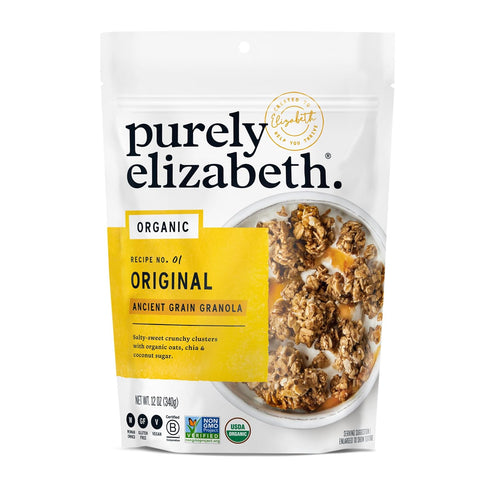 Purely Elizabeth, Organic Original, Ancient Grain Granola, Gluten-Free, Non-GMO (12oz Bag)...