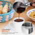 Stock Your Home 24oz Turkish Coffee Pot Set with Lid, Small Saucepan Coffee Maker, Mini Sauce Pan Butter Melter, Stainless Steel Milk Warmer Pots ...