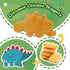 4 Pieces Dino Nugget Pillow Set - Large Chicken Nugget Plush with 3 Dino Plush Toys, Creative Dinosaur Stuffed Animal Doll for Kids (4pcs Dino Set...
