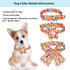 Girl Dog Collars and Leash Set for Small Medium Dogs,Adjustable Cute Puppy Floral Collars Including Pin Buckle Collars, Detachable Bow Tie and Flo...