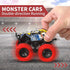 M SANMERSEN Car Toys for Toddlers 1-3, 2 Pack Monster Toys Truck 360° Rotating Stunt Cars - Push and Go Toy Cars Boys Girls Birthday Christmas Eas...