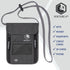 VENTURE 4TH Passport Holder Neck Wallet with RFID Blocking Nylon Lining - Hidden Neck Pouch for Travel (Gray)...