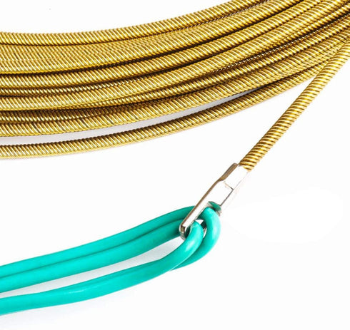 Fish Tape Electrical Wire Threader Wire Puller, Electrician Wire Threading Through Wall Wire Threader Cable Fastener Device Cable Guider Puller To...