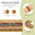 Beadthoven 520pcs 8mm Faceted Rondelle Glass Beads for Jewelry Making Tiny Crystal Beads Briolette Glass Beads Loose Spacers Strands for Jewelry M...