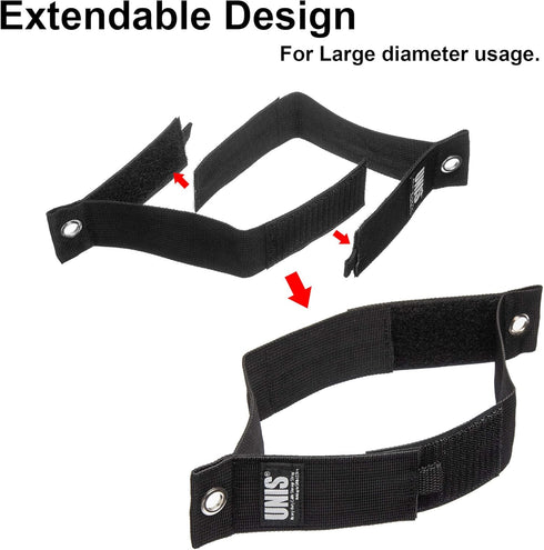 5 Pack Heavy Duty Large 13-inch Extension Cord Storage Organize Cables, Hoses, Power Cords, and Ropes with Extendable Cable Ties Strap Loop Hanger...