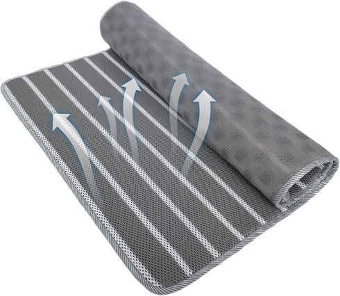Breathable mesh Dog Crate mat with Anti-Slip Bottom,3D air mesh Pet Crate pad,Breathable non-stuffy dog sleeping mat bed,pet mat, Machine Washable...