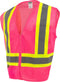 Radians SV22-1 Economy Type O Class 1 Safety Vest Size 4X-Large, Pink Mesh with Contrasting Tape - 1 Each...