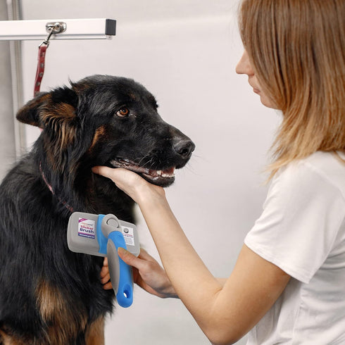 Performore Pet Grooming Brush, Self Cleaning Slicker Brush with Stainless Steel Wire Bristles for Dogs and Cats, Shedding Grooming Tools for Fur P...