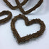 Amyzor Heart Shape Natural Grapevine Wreath Ring DIY Craft Vines Base Grapevine Roll for Rustic Summer Fall Christmas Wreath Door Garland Home Wed...
