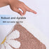 Bathroom Rugs Mat, White Flower Bath Rugs Fluffy Soft Superfine Fiber Rugs Non Slip Bath Mat Machine Wash Plush Mats,Bathroom Rug for Bathroom Sho...