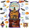 Halloween Classroom Bulletin Board Decorations Halloween Cutouts Trick or Treat Pumpkin Bat Witch Ghost Castle Cut-outs for Holiday School Classro...