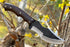 Tracker Knife with Sheath, Handmade Hunting Knife, Full Tang Camping Knife with Wooden Handle, Hand-forged Steel Blade Knife, Survival Knife...