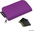 Eco-Fused Memory Card Case - Fits up to 22x SD, SDHC, Micro SD, Mini SD and 4X CF - Holder with 22 Slots (Purple & Grey / 22 Slots - 2 Pack)...
