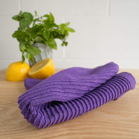 Now Designs Ripple Kitchen Dishcloth, Set of 4, Prince Purple...
