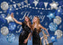 Navy Blue Happy Birthday Backdrop Silver Glitter Balloons Star Flag Sequins Background Adult Men Women Birthday Party Decoration Cake Table Photo ...